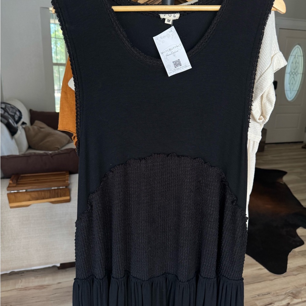 Pol Thermal Babydoll Mini Dress - Picture 6 of 7